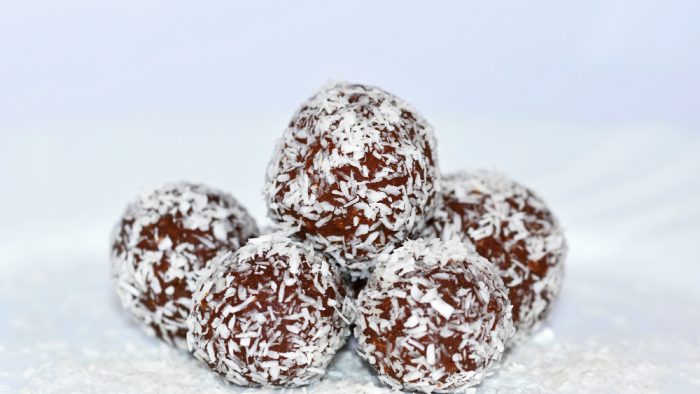 Trufas de Coco y Chocolate