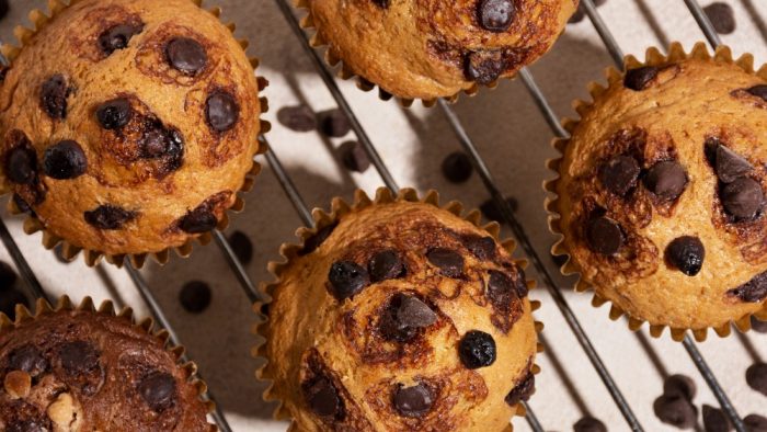 Muffins de Plátano con Chispas de Chocolate