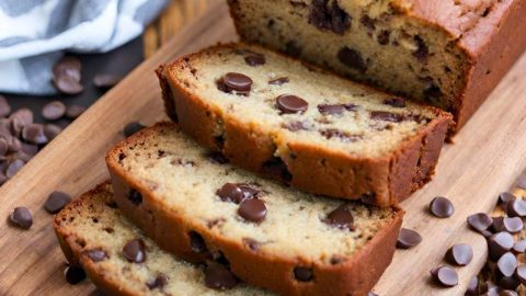 Pan de Plátano con Chispas de Chocolate