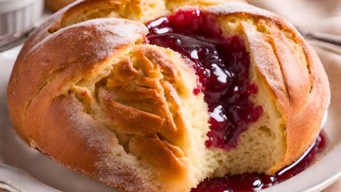 Pan Dulce Relleno de Mermelada